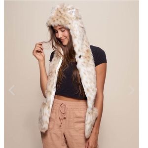 Snow Leopard Spirit Hood